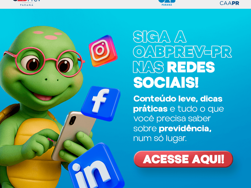 Siga a OABPrev-PR nas redes sociais