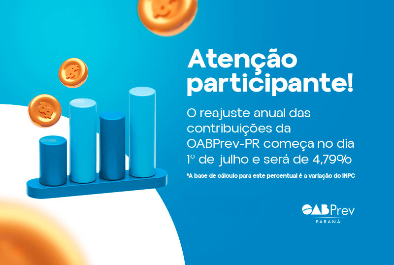 Contribuições do Plano OABPrev-PR são reajustas em julho